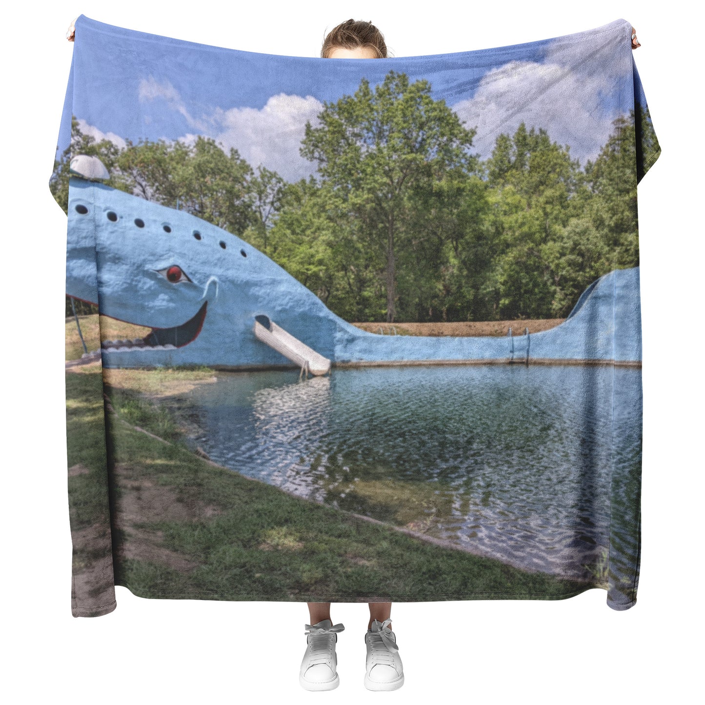 Catoosa Blue Whale Throw Blanket